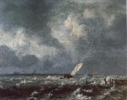Jacob van Ruisdael View of Het Lj on a Stormy Day Spain oil painting reproduction